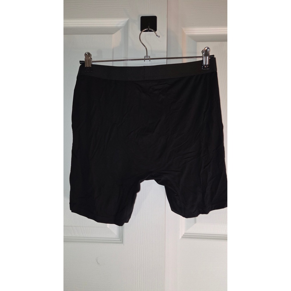 8-pack Black Bamboo Fiber Blend Boxer Briefs Mens XL Stretch Underwear - Picture 3 of 5